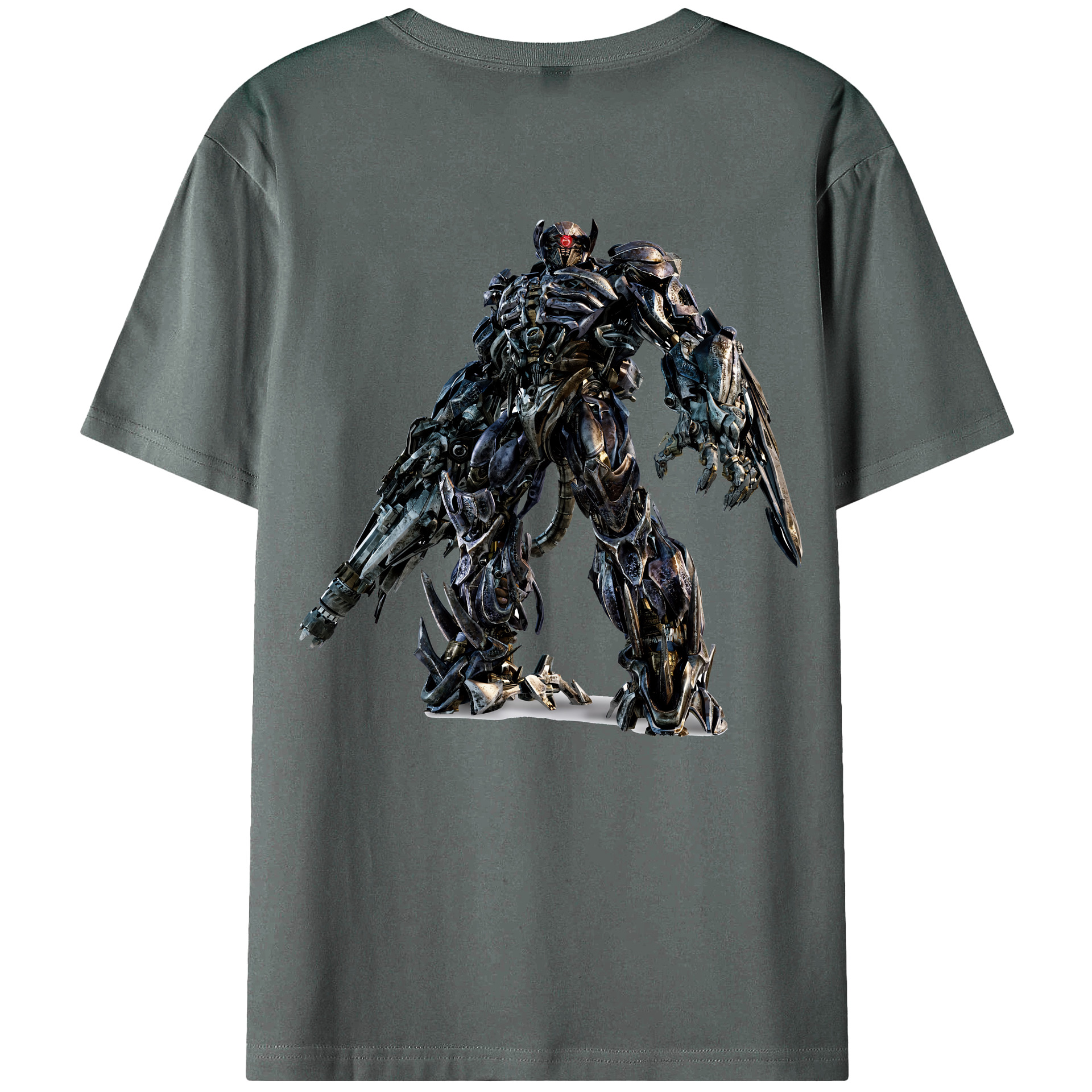 （画像用） Transformers トランスフォーマー 綿100％ メンズ半袖Tシャツ（バックプリント） 通気性